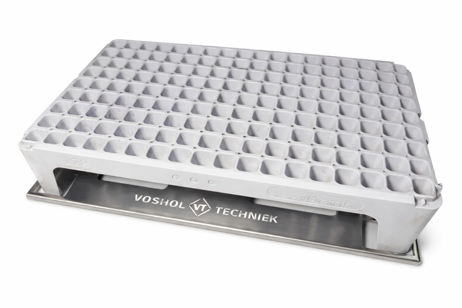 Stainless steel scale for reusable propagation trays on legs